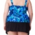 Attraco Damen Groß Größe Push-up Tankini Oberteil Blauer Badeanzug 56 - 