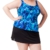 Attraco Damen Groß Größe Push-up Tankini Oberteil Blauer Badeanzug 56 - 