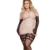 Ballerina 368 halterlose Strümpfe schwarz Stockings Damenstrümpfe Size Plus Übergröße , Größe:XL+ - 