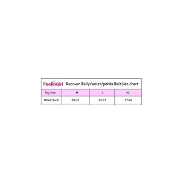 FeelinGirl Damen Bauchweg Gürtel Bauchband Gurt Nach Geburt Pelvis Correction Re-Shaping Slimming Belt Schlankheits-Gürtel XL Weiß - 