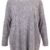Legerer Pullover mit Animal-Print in grau in Übergrößen (XL) von Yoek -