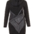 Long-Pullover mit Muster in schwarz/grau in Übergrößen (XXL) von Elena Miro -