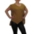 Mode für Mollige Blusenshirt von SARAH SANTOS Shirt mit Taschen senffarbend, Größe:XL -