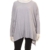 Oversized Pullover in grau in Übergrößen (XL) von Yoek - 