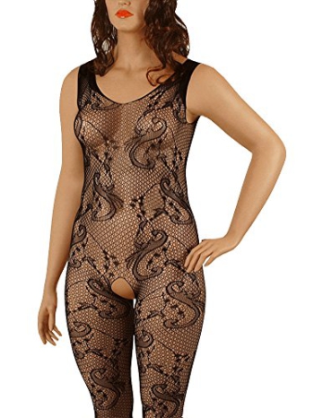 VIARDI® Verführerischer, gemusterter Bodystocking in L - XXL -