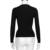 WOCACHI Damen Pullover Frauen Knit beiläufige Slim Fit Warm Lange Hülsen Pullover Outwear Tops Sweater Schwarz (XL, Schwarz) - 