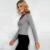 WOCACHI Damen Pullover Frauen Knit beiläufige Slim Fit Warm Lange Hülsen Pullover Outwear Tops Sweater Grau (XL, Grau) - 