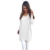 WOCACHI Damen Womens Casual Langarm-Pullover Sweaters Mantel Bluse Weiß (XL, Weiß) -