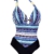 Yipgrace Frauen-Böhme Einteiliger Badeanzug Bademode Plus Größe-Badeanzug Badeanzug Des Ausschnitte Bademode Bikini Set Bademode Für Mollige XXL Blau - 