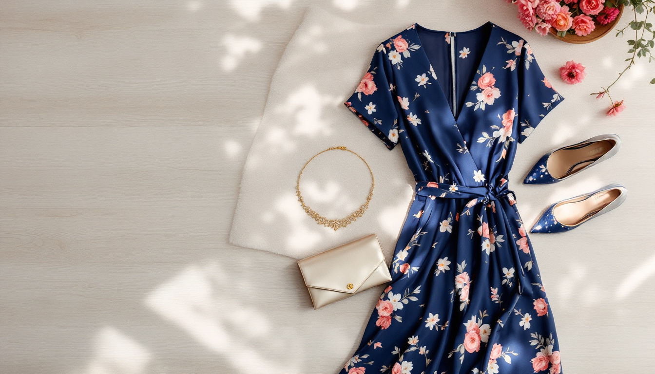 Elegantes Hochzeitsgast Outfit für mollige Damen finden mit Kleid, Clutch und Schmuck